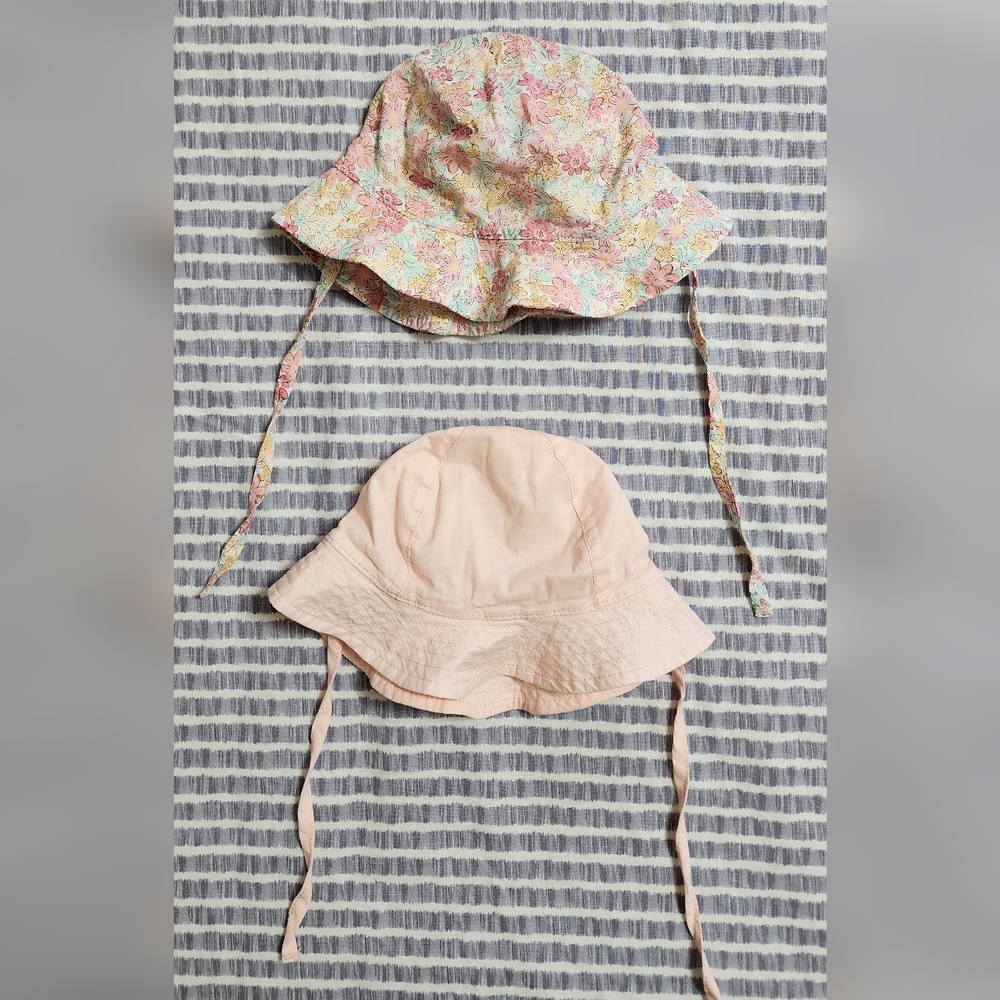 2pk 3-6M cotton summer hat
